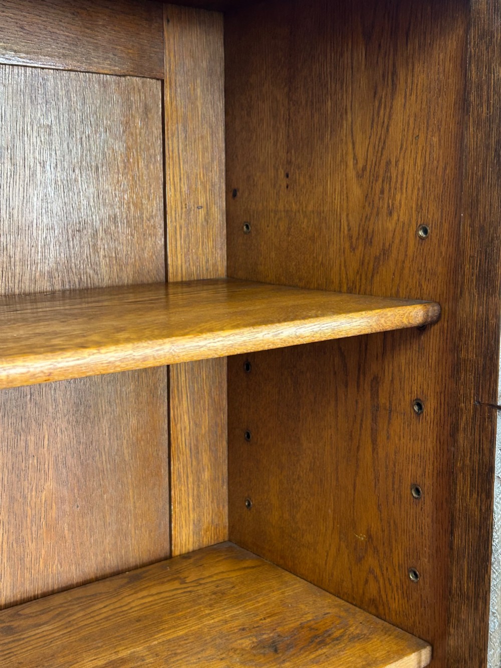 Art deco oak display cabinet View III