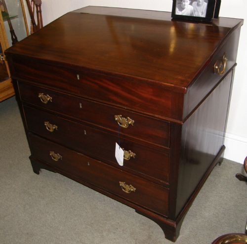 Mahogany Plan/map Chest