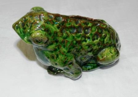 Rare Brannam Pottery Toad Money Box