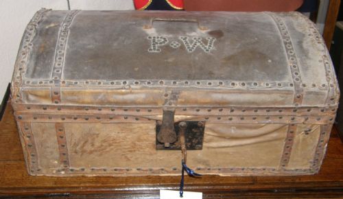 Pony Hide Bound Travel Trunk