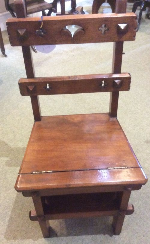 Metamorphic Mahogany Chair / Library Steps