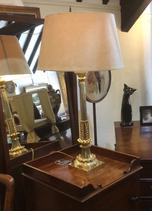 Fabulous Mid 19th Century Brass Lamp