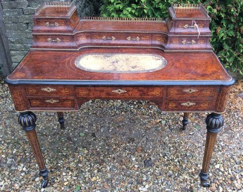 Fine Quality Amboyna Wood  Bonheur Du Jour