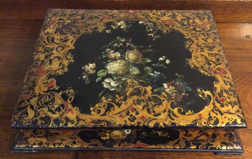 Papier Mache Ladies Writing Box by Henry Clay