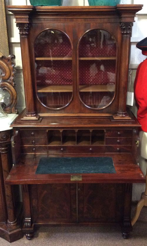 Mahogany Secretaire Bookcase of Small Proportions