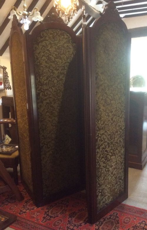Mahogany Four Fold Screen