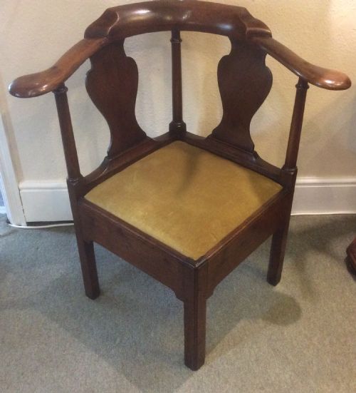 18th Century Walnut Corner Chair
