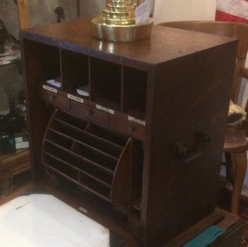 Army & Navy Oak Campaign Staionary Box