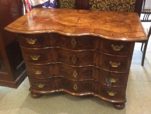 18th Century Dutch Walnut Inlaid Chest