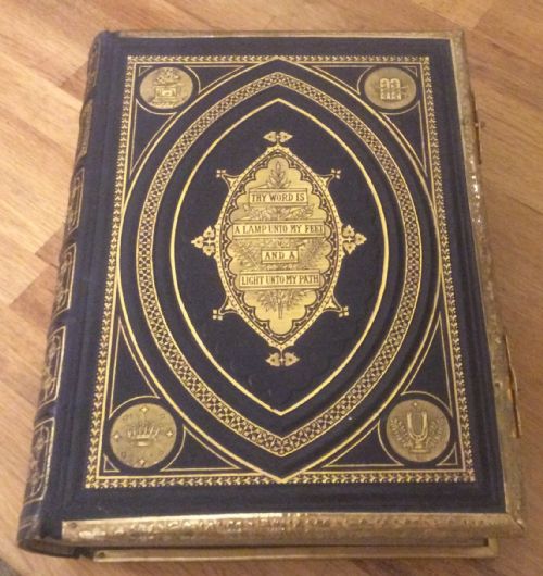 Fabulous Mid 19th Century Leather and Gilt Holy Bible