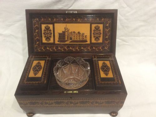 Tunbridgeware Tea Caddy