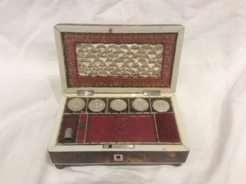 Small Tortoiseshell Sewing Box