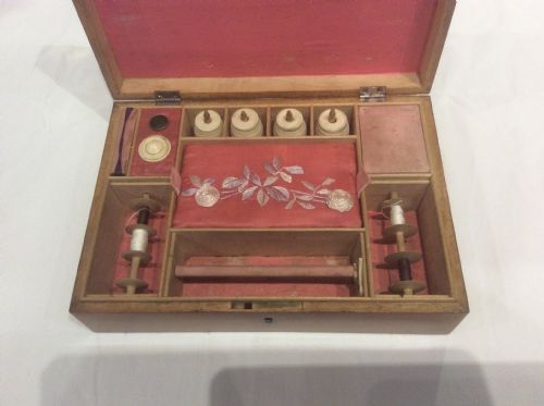 Rare Late 18th Century Inlaid Sewing Box