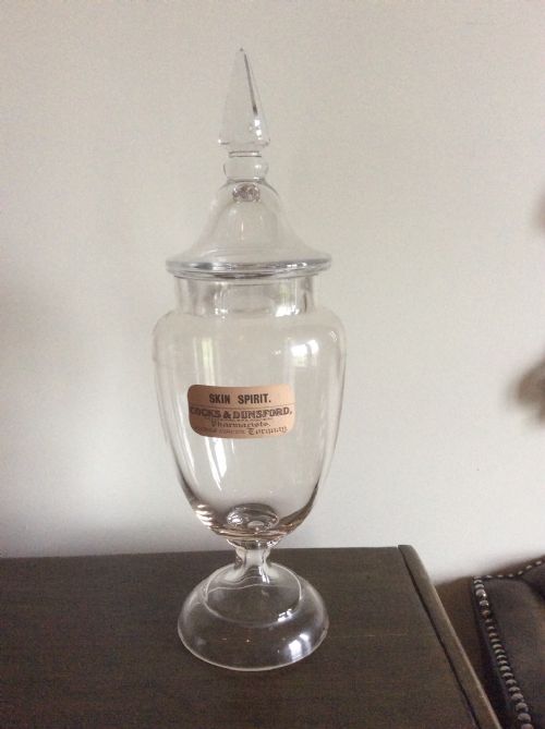 1920'S Apothecary Bottle with Original Labels 
"Cocks & Dunsford"
