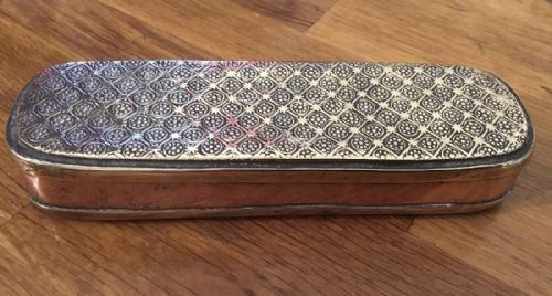 19th Century Brass and Tobacco Box