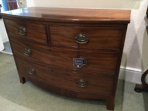 Georgian Mahogany Bow Fronted Chest of Drawers