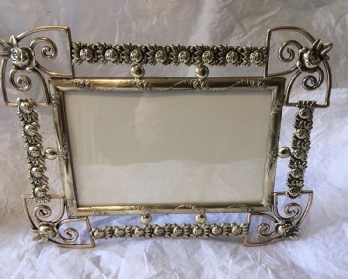 Decorative Victorian Brass Photo Frame