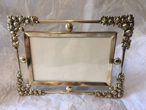 Decorative Victorian Brass Photo Frame
