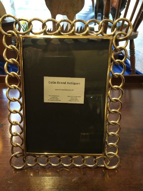 Large Victorian Brass Photograph Frame