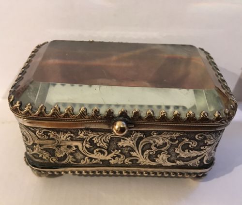 Bevelled Glass Jewellery Casket