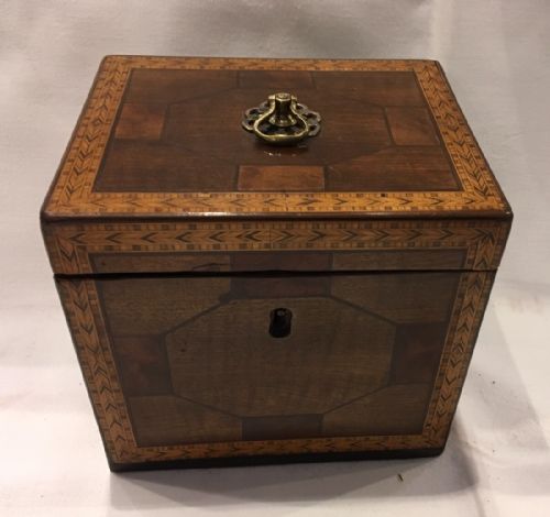 George III Parquetry Tea Caddy