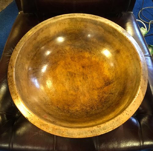 18th Century Welsh Sycamore Dairy Bowl
