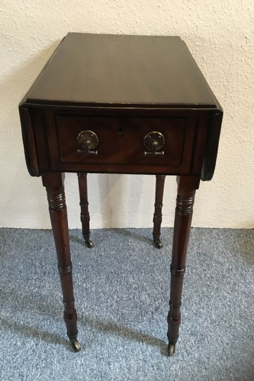 Regency Mahogany Inlaid Ladies Work Table