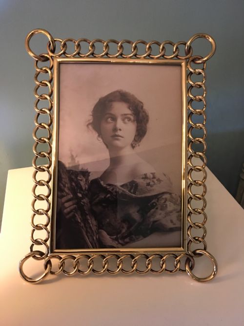 Victorian Brass Chain Link Photograph Frame