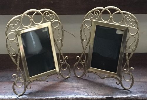 Pair of Brass Photograph Frames
