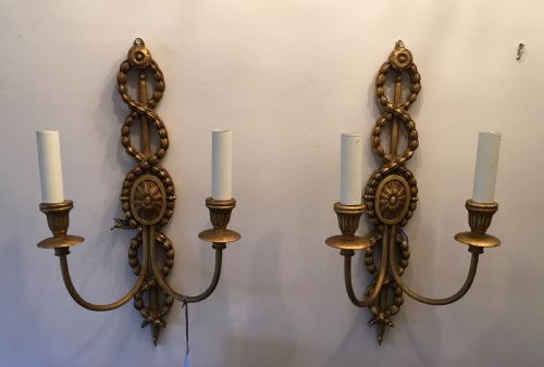 Pair of Mid 19th Century Giltwood Wall Lights