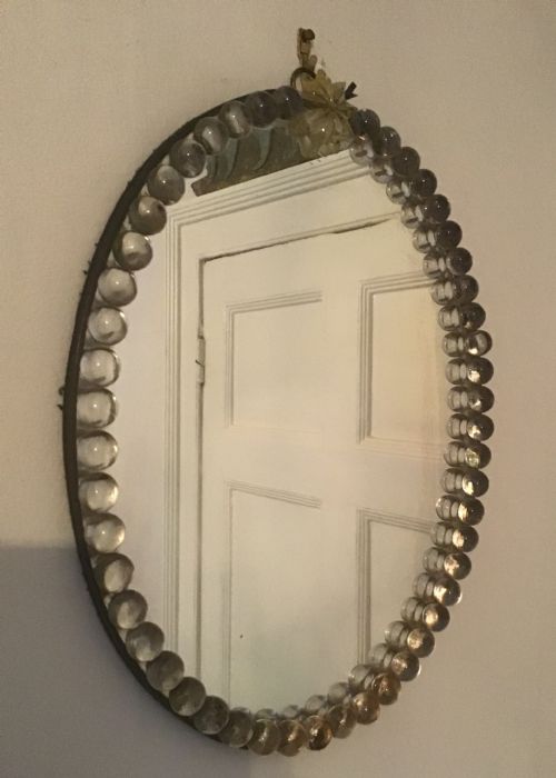 Antique Glass Wall Mirror