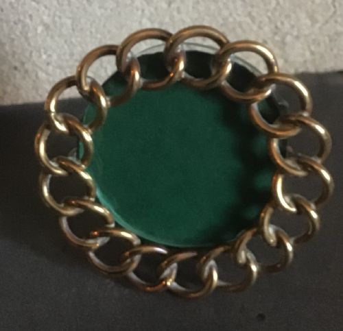 Miniature Victorian Brass Chain Link Photograph Frame