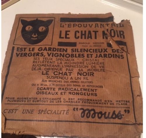 fig 1. Rare French cat bird scarer