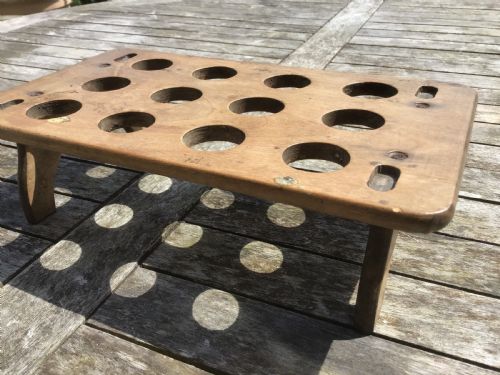 Antique Welsh Sycamore Egg Rack