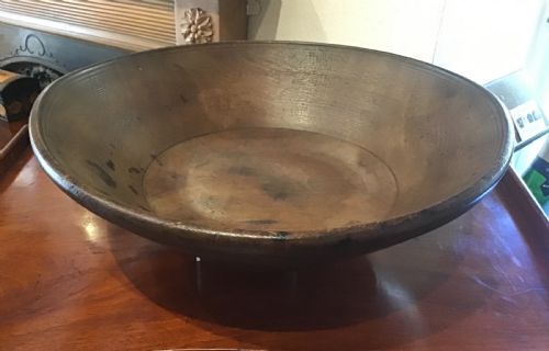 Early 19th Century Sycamore Dairy Bowl