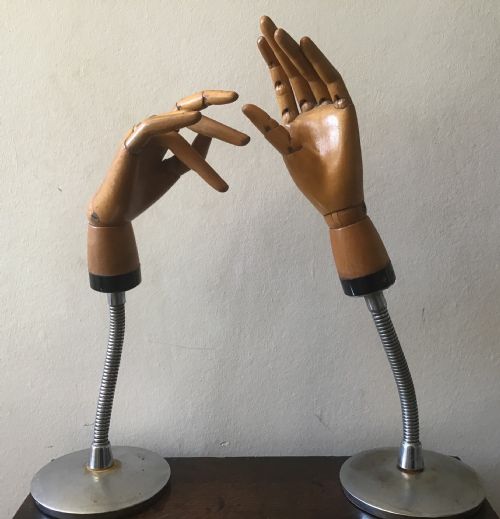 Pair of Articulated Artists Hands or Display Hands