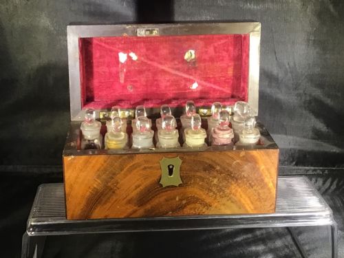 Small Mahogany Apothecary Box