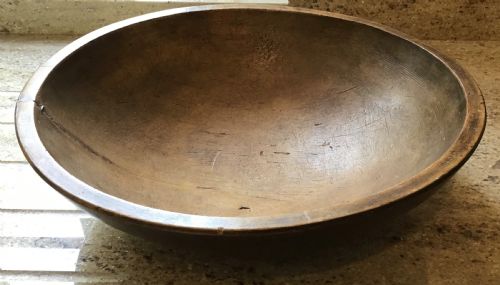 English Victorian Sycamore Dairy Bowl