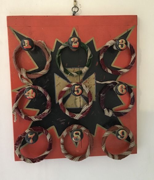 Fairground Painted Hoop-la Game with Nine Hoops