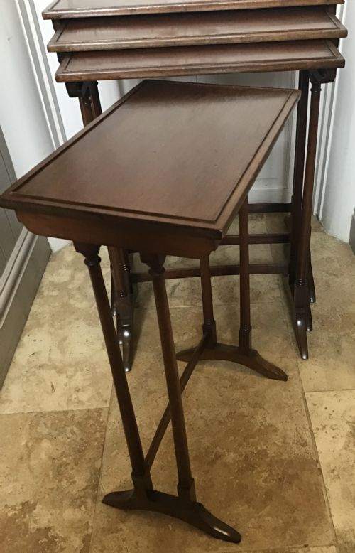 QUARTETTE OF MAHOGANY TABLES - ADDITIONAL PHOTO 6