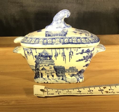 miniature toy lidded tureen with ladle - CATEGORY: ANTIQUE CERAMICS - DATED GEORGIAN