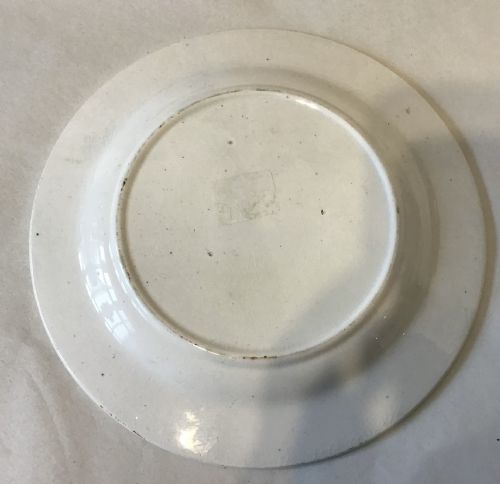 RARE EARLY NURSERY ALPHABET PLATE RUGBY C1800 - ADDITIONAL PHOTO 2