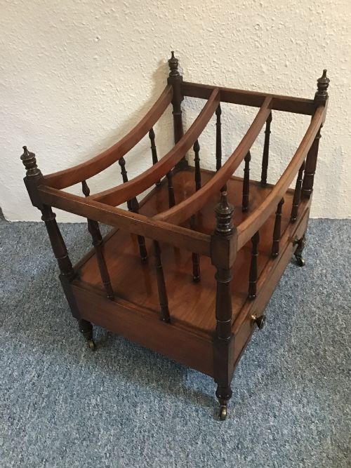 GEORGE III MAHOGANY MUSIC CANTERBURY - ADDITIONAL PHOTO 1