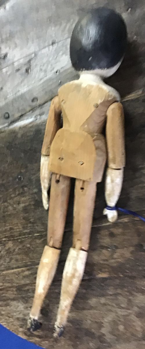 FOLK ART GERMAN PEG DOLL - ADDITIONAL PHOTO 3