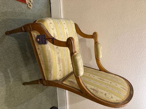 VICTORIAN SATINWOOD ARMCHAIR - ADDITIONAL PHOTO 5