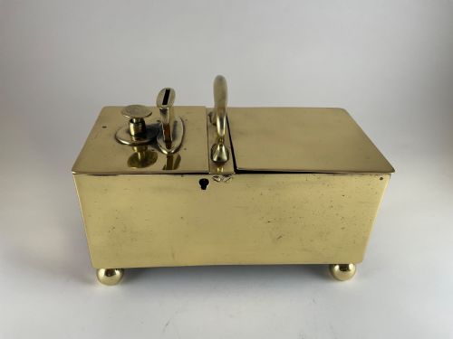 GEORGIAN BRASS TAVERN HONESTY BOX - ADDITIONAL PHOTO 2