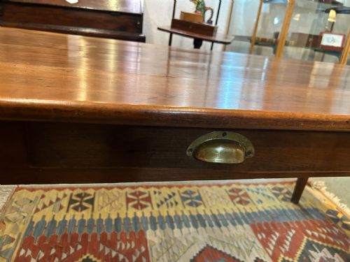 ANTIQUE FRENCH CHERRY FARMHOUSE TABLE - ADDITIONAL PHOTO 2