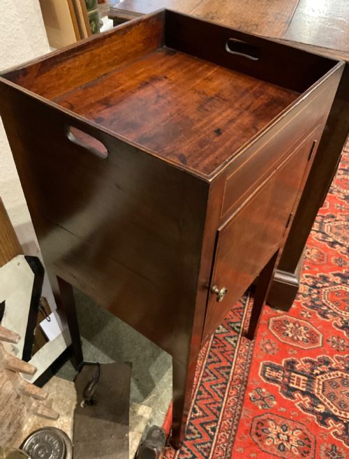 GEORGIAN TRAY TOP POT CUPBOARD - ADDITIONAL PHOTO 1