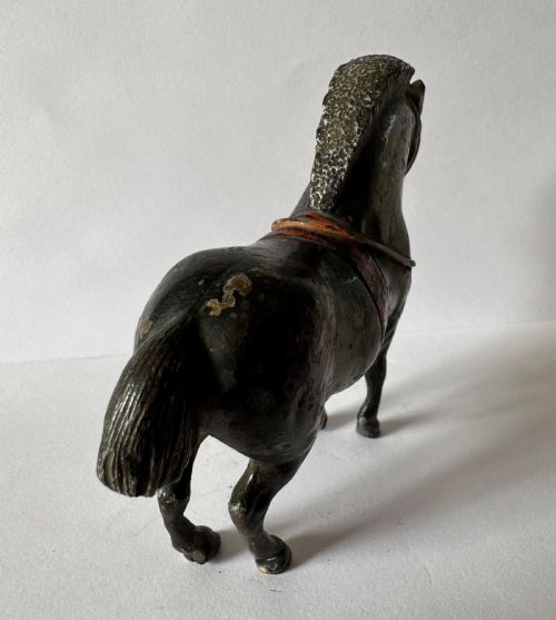 ANTIQUE AUSTRIAN COLD PAINTED BRONZE CIRCUS PONY - ADDITIONAL PHOTO 3