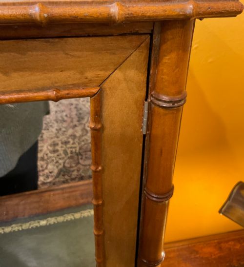 MINIATURE VICTORIAN FAUX BAMBOO ARMOIRE - ADDITIONAL PHOTO 5